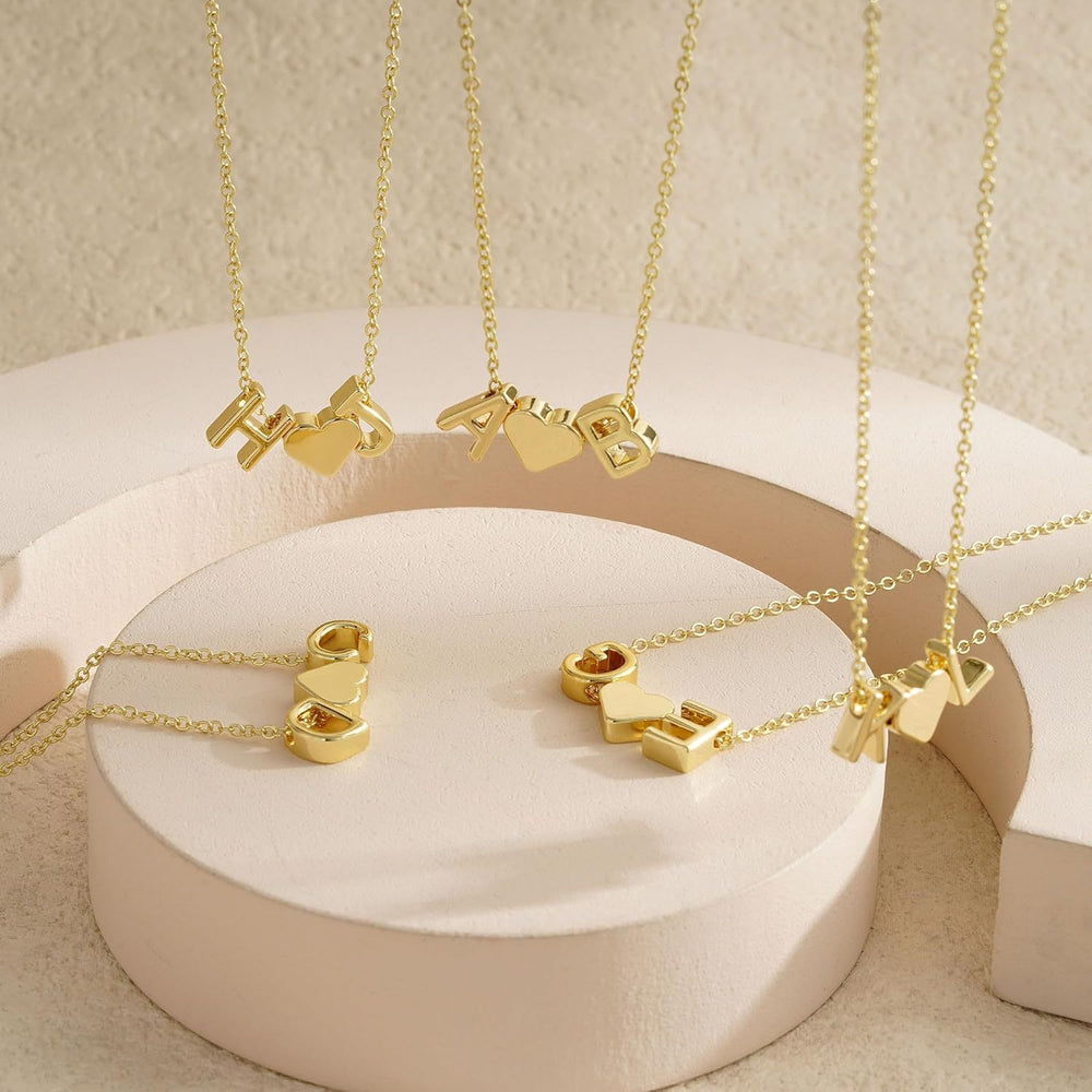 Amazon's best-selling simple and high-end love letter necklace clavicle chain fashionable and versatile couple jewelry xiyin wholesale
