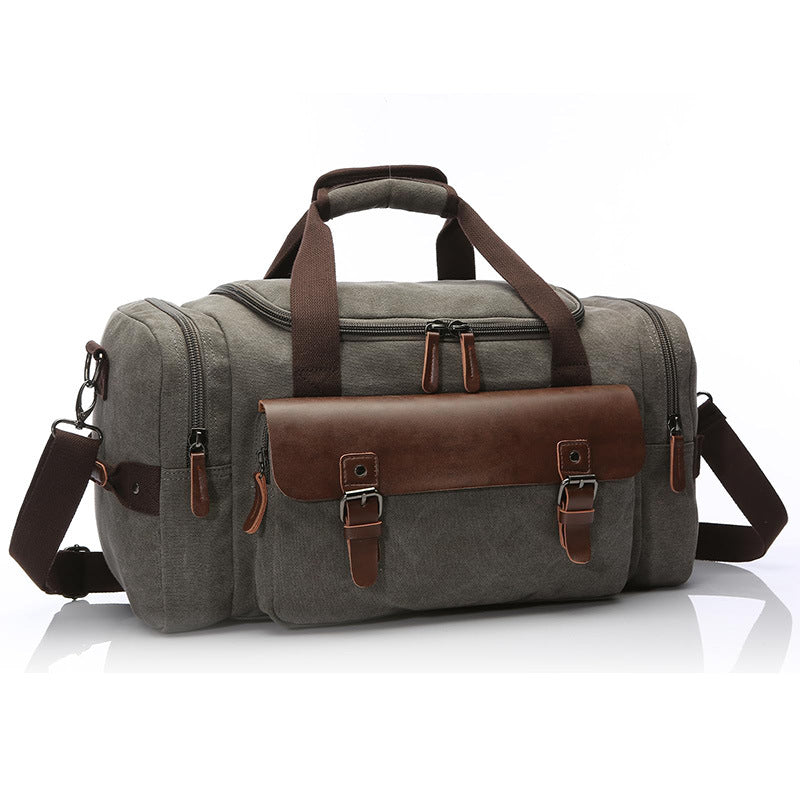 Retro style travel bag shoulder messenger bag hand luggage bag large capacity travel canvas bag luggage bag wholesale