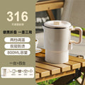 All-steel collapsible kettle - portable travel kettle for business trips - stainless steel electric kettle - mini cross-border fully automatic kettle