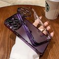 Electroplated lens film tpu soft shell suitable for iphone17promax mobile phone case transparent apple 16/15 anti-fall case