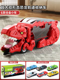 New dinosaur devouring car attack tyrannosaurus rex devouring transforming toy educational children's storage inertia scooter