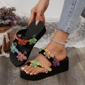 plus size platform thong sandals for women, 2025 summer new collection, tassel ethnic style, european and american butterfly sandals