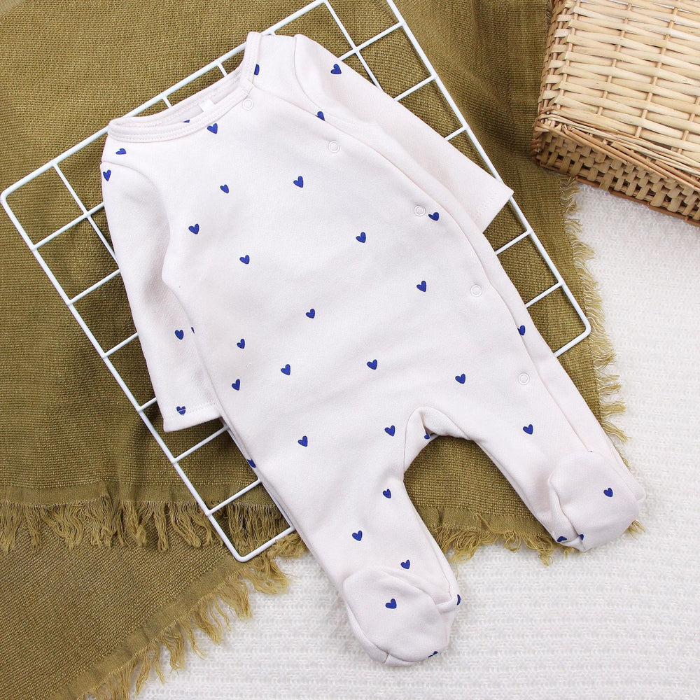 Newborn baby romper long sleeve jumpsuit autumn winter thickened sleepsuit clothes foreign trade children's wear bodysuit