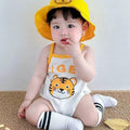 New arrival summer baby k-style one-piece clothes baby cartoon sleeveless romper boy casual suspender jacket