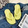 Eva flip-flops women's summer outwear 2025 new arrivalcasual soft thick sole flip-flops beach sandals can plaid