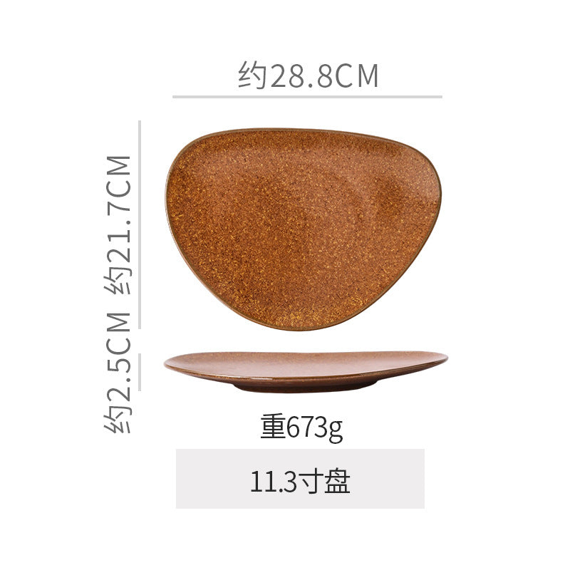 Vintage irregular high-end bowls, plates, and dishes - restaurant, hotel, and home tableware - unique dinnerware for serving dishes, desserts, rice bowls, and plating