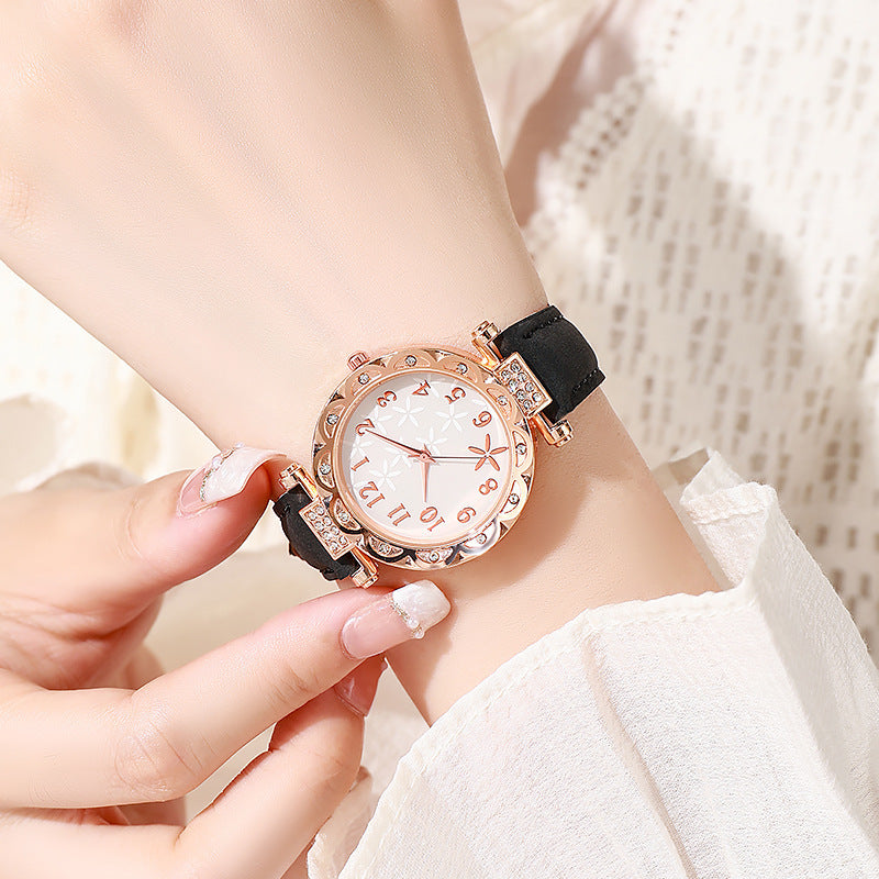 Women's student korean style minimalist fashion trendy waterproof casual elegant quartz watch - tiktok viral style