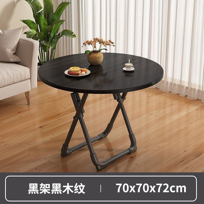 Foldable table dining table for homesmall apartment rental house simple table and chairs for eating square table round table convenient stall