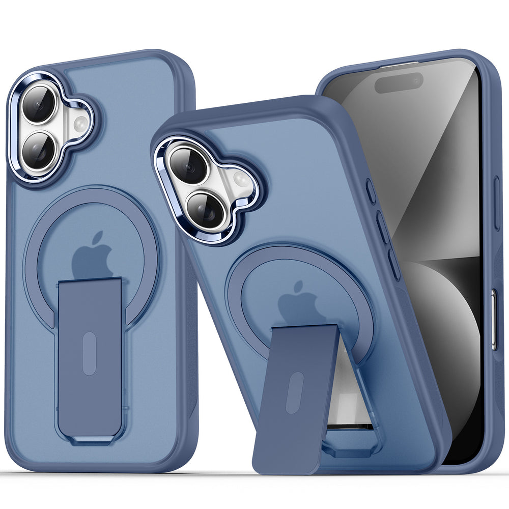 Xuanyin magnetic holder is suitable for iphone17promax mobile phone case apple 15 frosted skin hard case cross-border 16