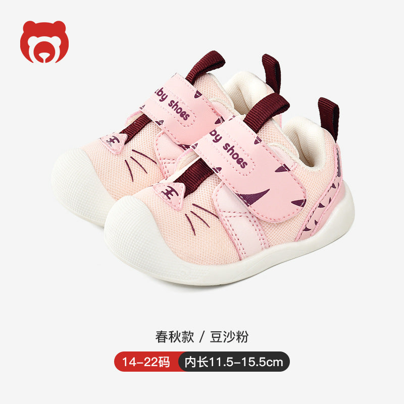 Toddler shoes for boys, spring and autumn infant shoes, soft sole functional mesh shoes, baby shoes for boys aged 1-3 years