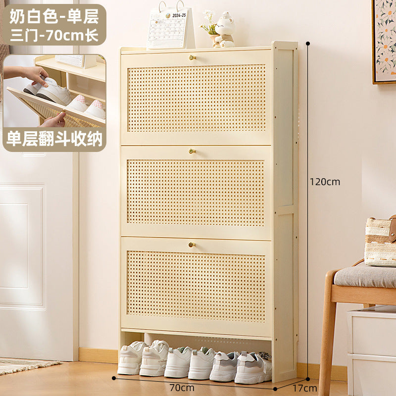 Simple shoe rack household door multi-layer with door dust-proof entry shoe rack shoe cabinet high vertical integrated storage rack