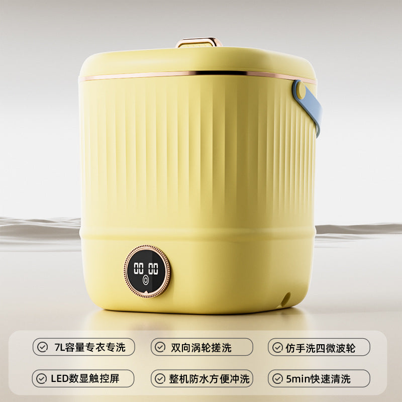 2025 new small washing machine for underwear, socks, and delicates - portable semi-automatic washer & dryer combo for kids' clothes and pet apparel