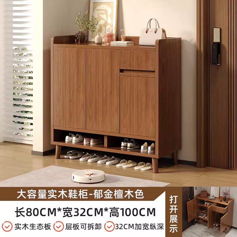 Large capacity shoe cabinet for home use - entryway, hallway, and outdoor console table all-in-one storage - new shoe rack