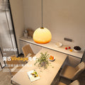 Used japanese retro pendant light - single glass dining table lamp for restaurant, bar, or artistic lighting - high-end style