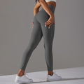 Big sale no embarrassing line high waist sports tights thickened thin velvet nude yoga pants hip lift leg lengthening fitness pants