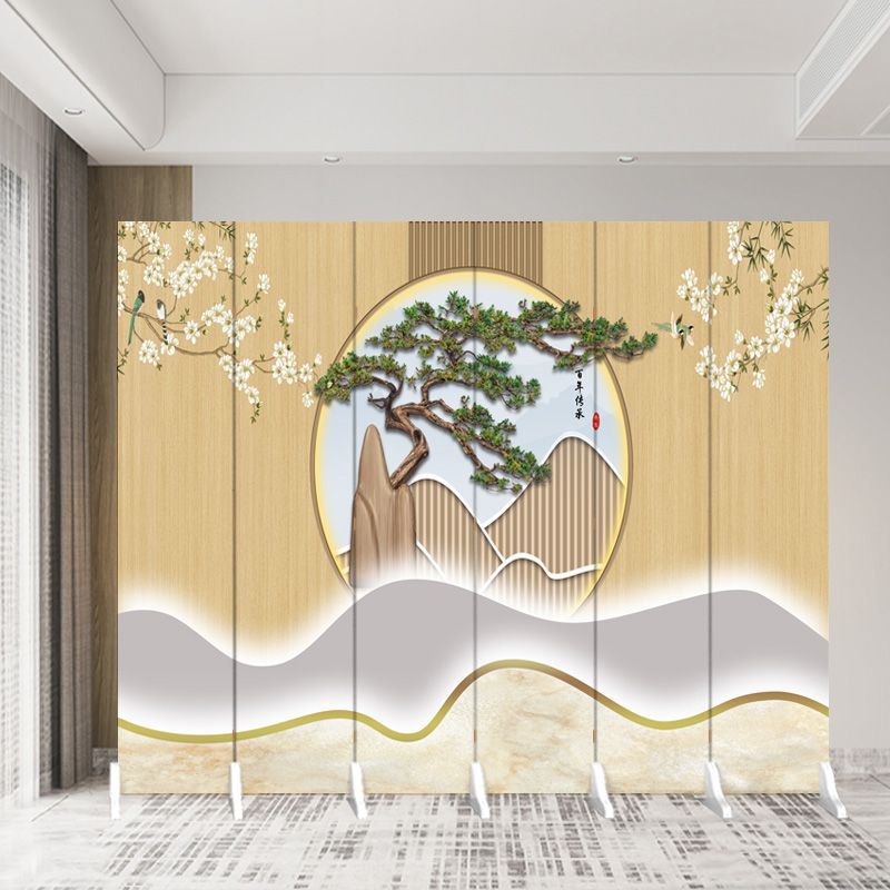 New chinoiserie screen partition office living room restaurant hotel tea room blocking simple modern foldablemovable folding screen