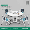 Set of four fan-shaped tables