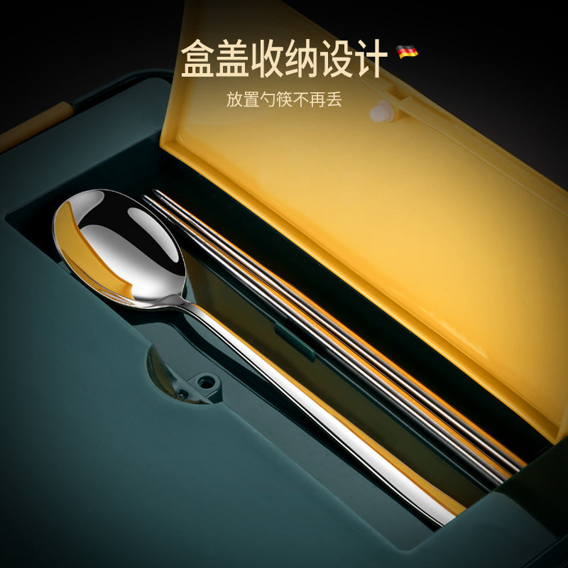 304 stainless steel lunch box, student-specific cafeteria, rice compartment for boys, large-capacity office workers, portable lunch box