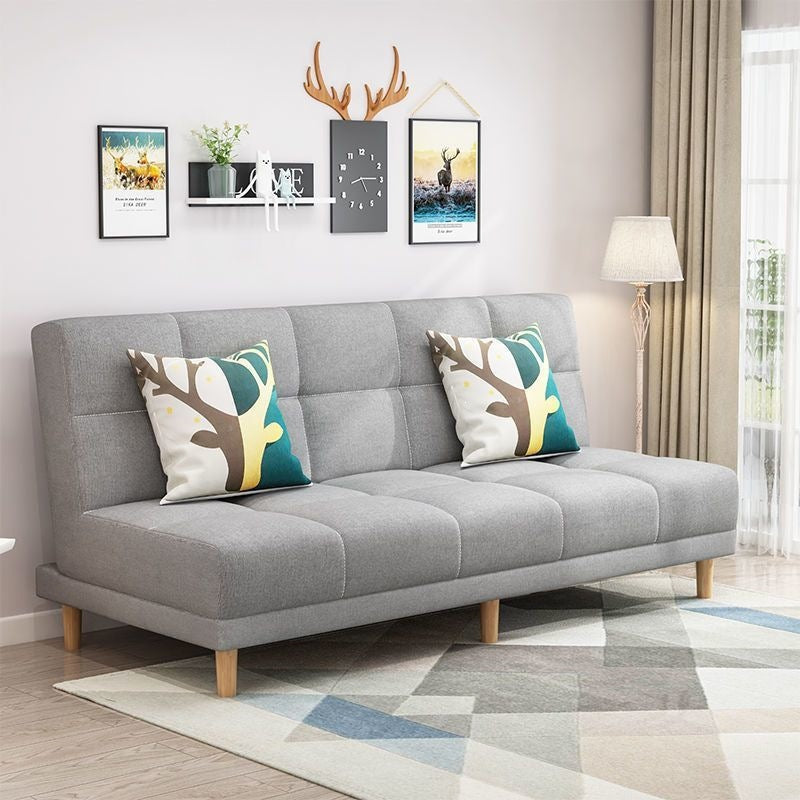 Modern chaise l-shaped sofa bed for small apartments - ready to ship, convertible two-in-one, double folding bed