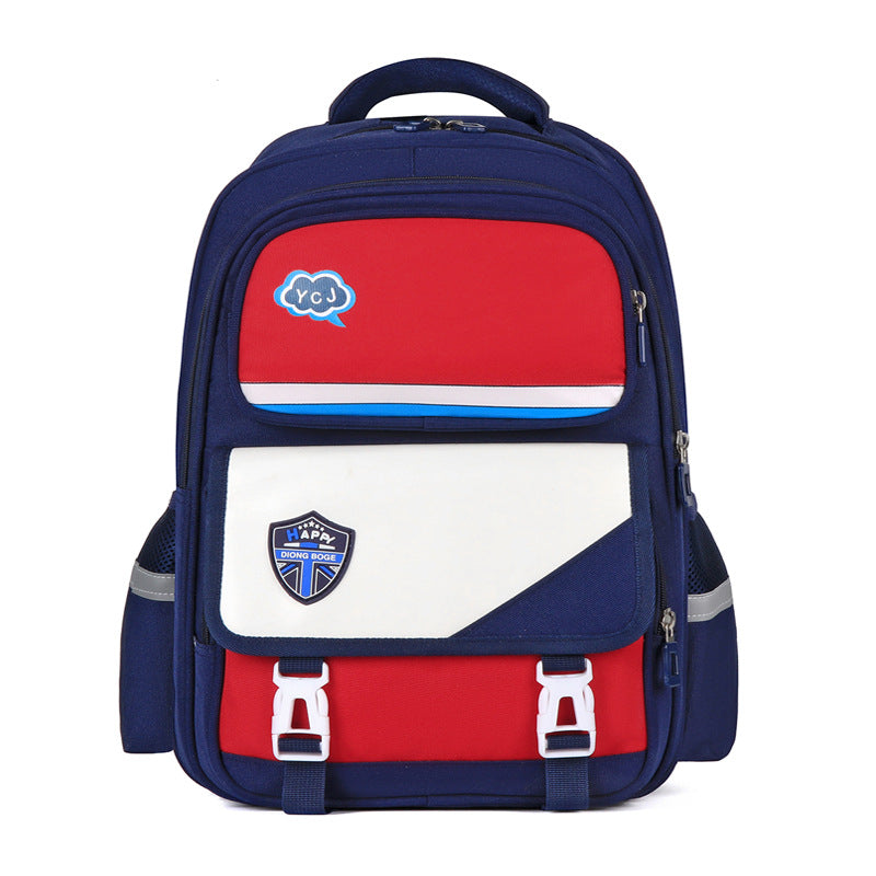 New 2023 primary school schoolbag for grades 1-6, light burden reduction and spine protection, large-capacity boys and girls double shoulder schoolbag