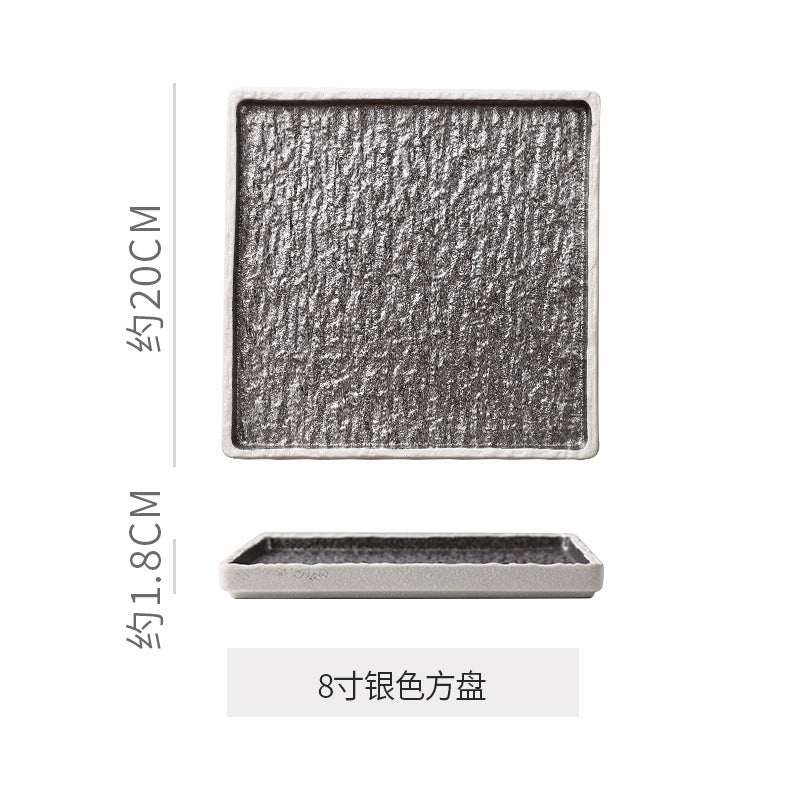 Instagrammable personalized ceramic steak plate - premium embossed ceramic steak plate for restaurants and hotels - display plate/course plate