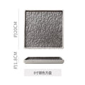8inch square plate-silver