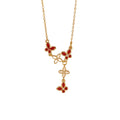 hot-selling fashion dripping oil tassel butterfly necklace for women accessible luxuryniche styleeasiest for matchelegant titanium steel clavicle chain jewelry