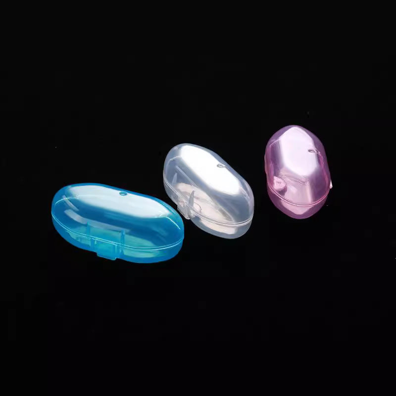 Factory straight hair baby finger toothbrush storage box, thumb toothbrush box, finger toothbrush PP box, storage box