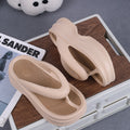 New eva platform flip-flops for women - summer outdoor wear, beach-friendly, fashionable, non-slip, soft sole sandals