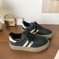 Fleece-lined sneakers for women, 2026 new style, versatile chic white sneakers, niche casual chunky sole german army trainers (gats)
