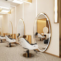 Influencer-approved salon mirror with lights - professional barber mirror for hair cutting, wall-mounted vanity mirror for hair salons