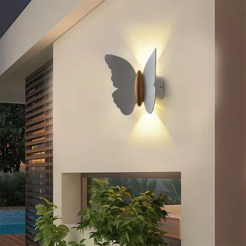 Waterproof wall lamp patio outdoor butterfly aisle wall lamp simple staircase modern balcony corridor living room indoor bedroom