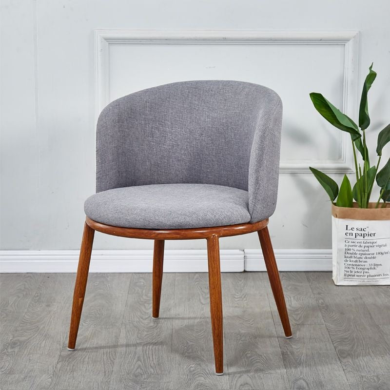 Scandinavian modern casual imitation solid wood negotiation table and chair combination small apartment balcony creative casual milk tea shop chair