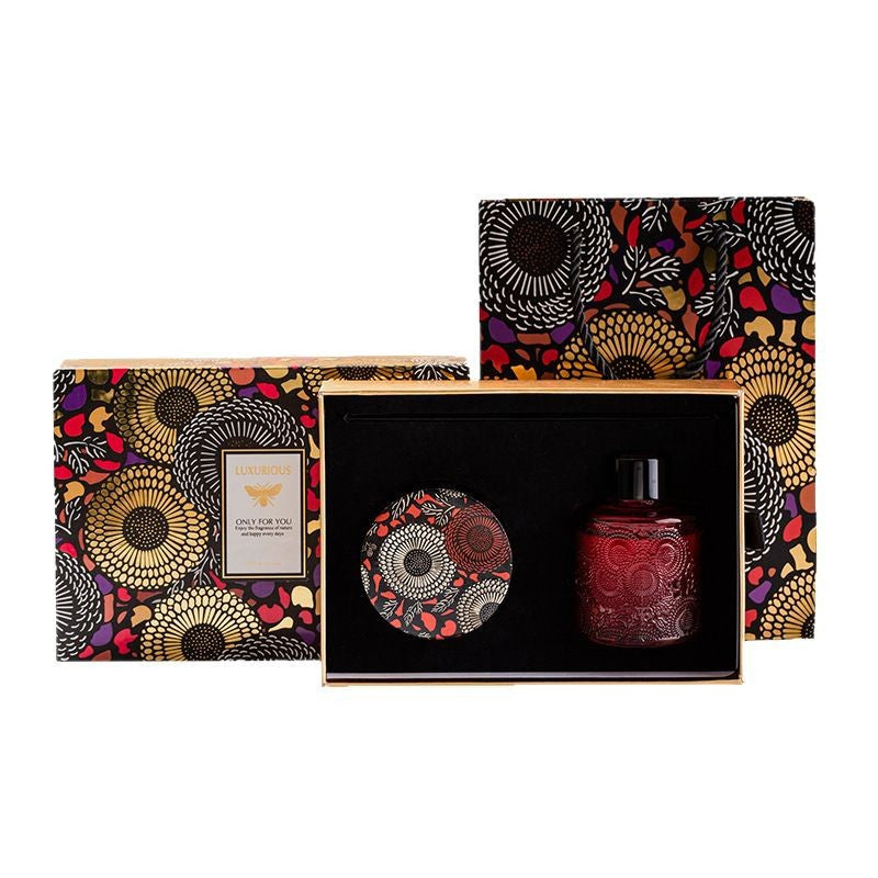 BYME Embossed Starry Sky Cup Candle Aromatherapy Gift Box Premium Atmosphere Fireless Fragrance Aromatherapy Candle