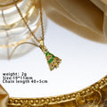 X-8196 golden christmas tree (green)