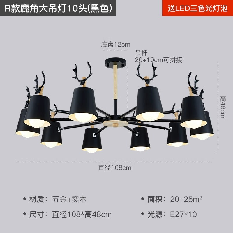 export european style living room chandelier post-modern casual three-head dining room master bedroom for home high-end scandinavian lamps