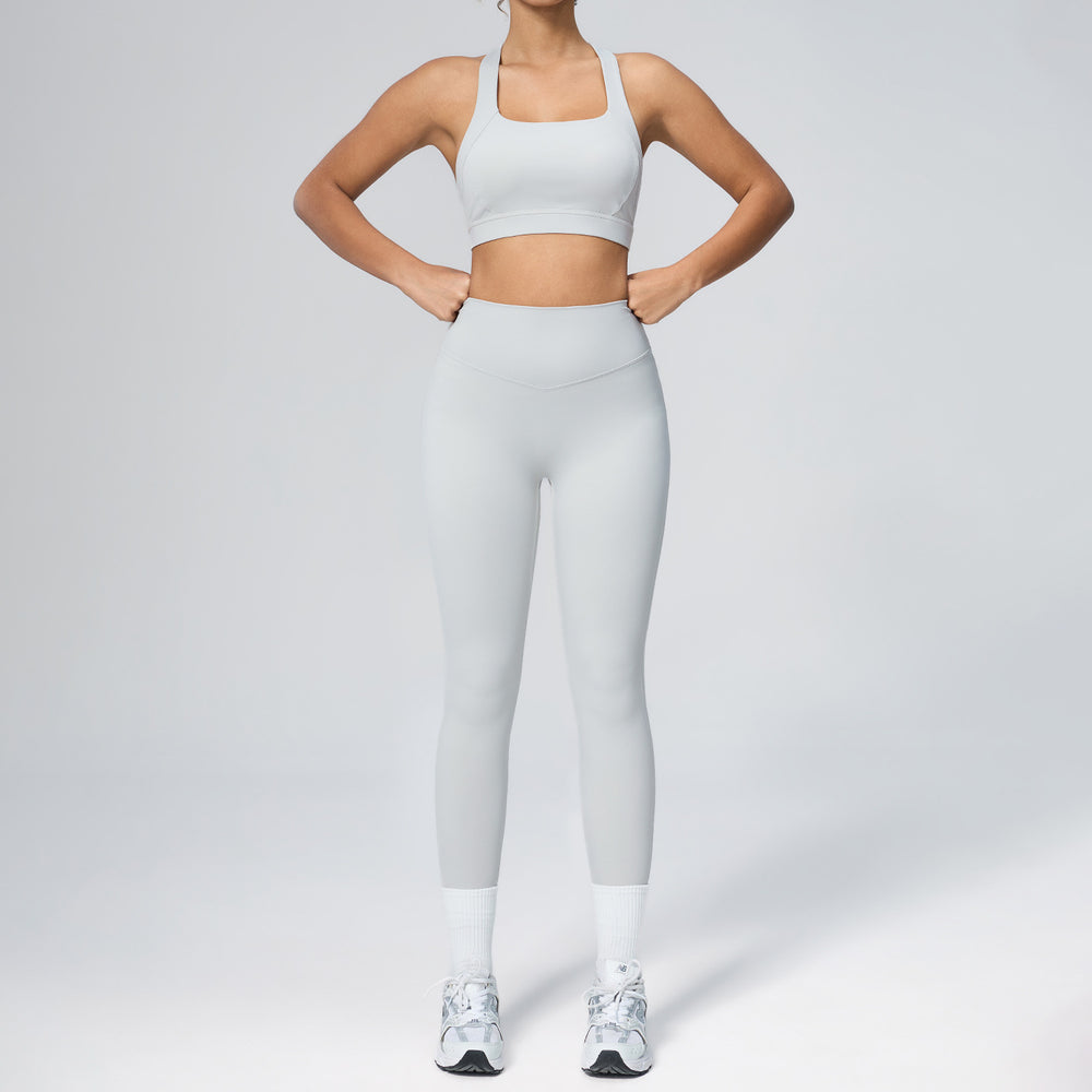 new women's activewear set - stretchy, breathable workout outfit - cloud-like running & yoga set