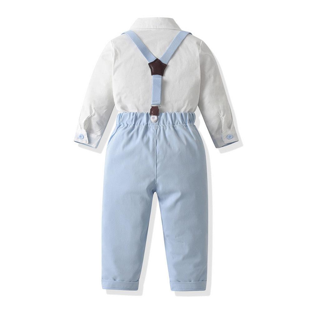 Kids' formal wear: autumn suit set for flower boys, little boys' host outfit, piano performance costume, kindergarten performance dress