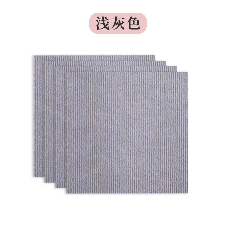 Stair sticker splicing square blanket glue-free non-slip living room bedroom children's room sound insulation floor mat cat scratch-resistant self-adhesive carpet