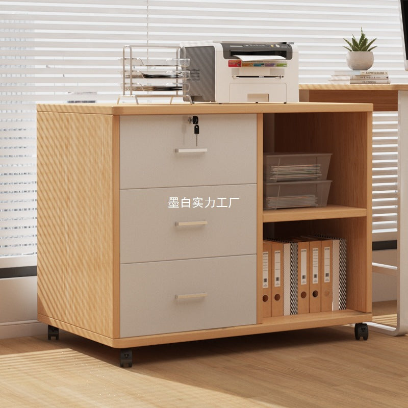 Office file cabinet with lock, storage cabinet, data storage cabinet, under table, low cabinet, printer, locker, side cabinet