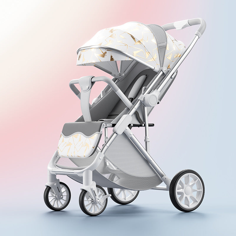 Lightweight landscape two-way foldable stroller baby artifact folding children baby stroller stroller four wheels