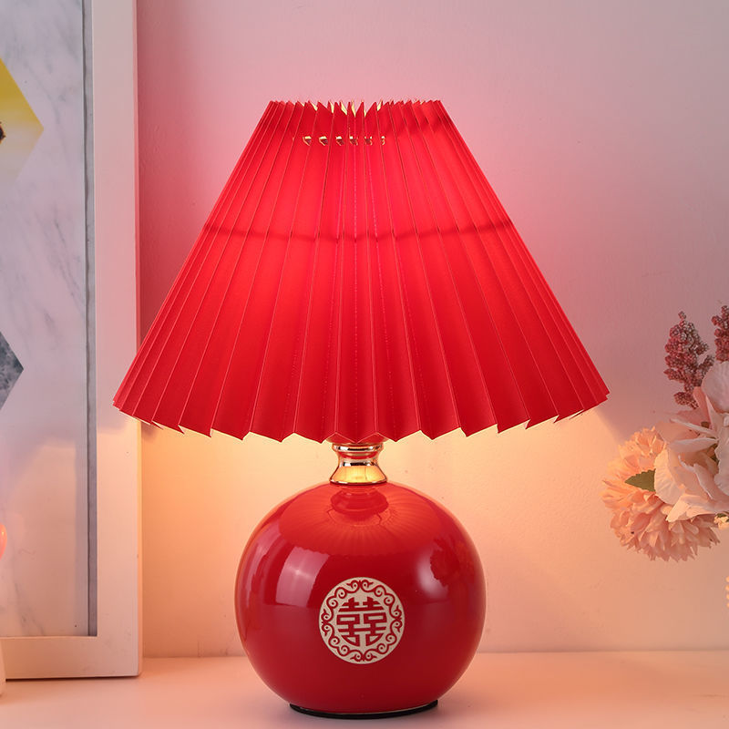 Table lamp wedding red wedding room bedside bedroom bedside red double happiness wedding everbright lamp gift decorative table lamp