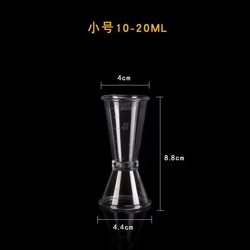 New acrylic printed scale plastic measuring cup double scale pc measuring water kettle thickened high temperature resistant milk tea shop utensils