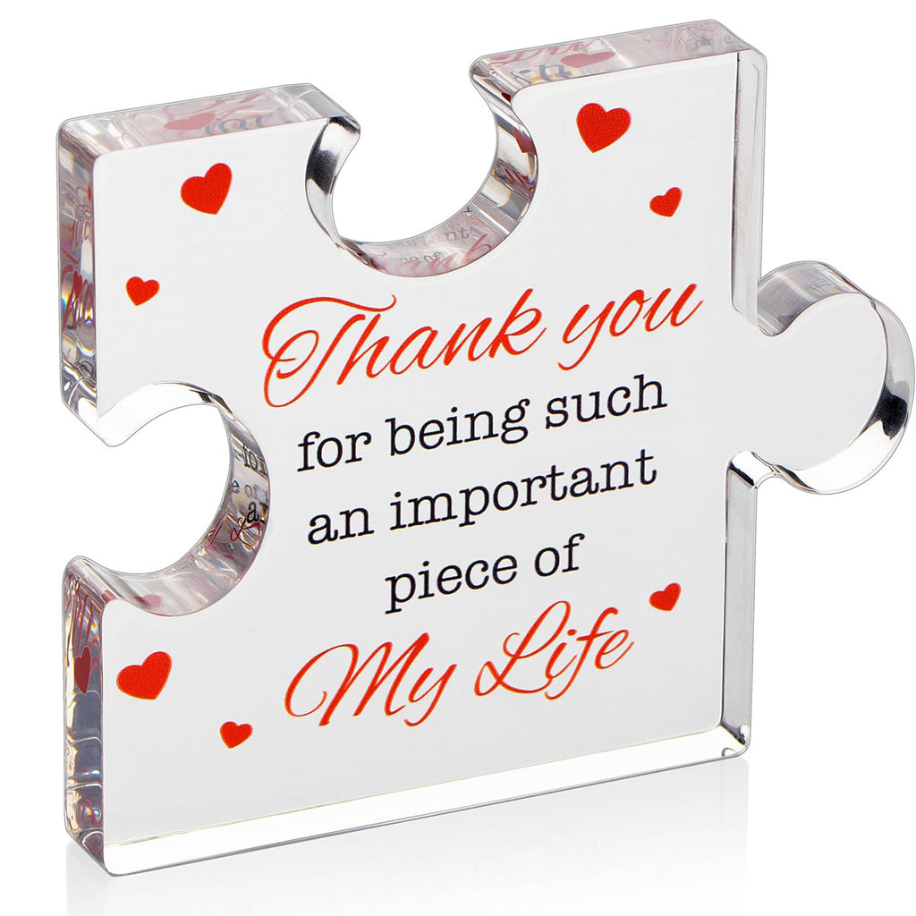 Cross-border new products Valentine's Day puzzles, transparent acrylic, Mother's Day gifts for elders, and desktop decorations for friends.