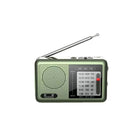 Portable, rechargeable, hand-crank radio for seniors - full band coverage (am/fm/shortwave) - compact semiconductor radio
