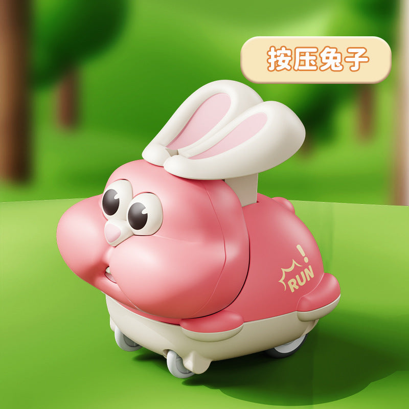 【carefully selected】kids' educational & fun toy car - press-and-go cartoon animal design - perfect gift for boys & girls, ideal for kindergarten