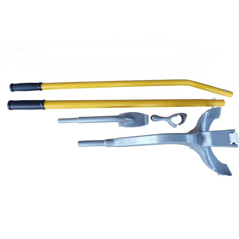 Processing Manual vacuum tire disassembly and assembly tool Large rake three-piece set Large truck vacuum tire removal combination tool