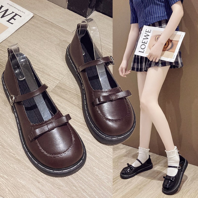 Small leather shoes for women's 2022 spring new Korean version of British style with skirt Japanese jk shoes cute Lolita women's shoes
