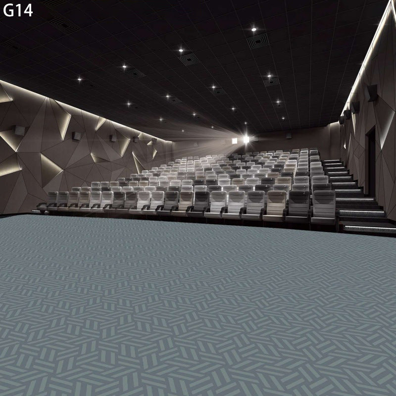 Customized fire-retardant carpet for movie theaters, home theaters, and clubs: soundproofing, noise reduction, and vibration dampening - full coverage installation