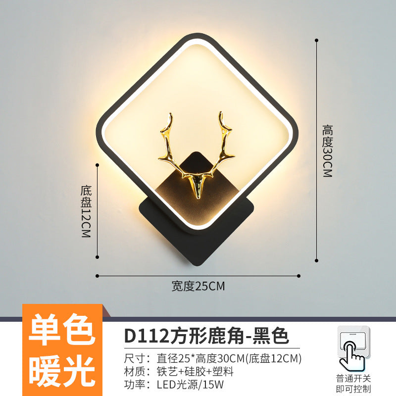 The whole network low-cost led corridor aisle entrance light new Nordic stairs balcony bedroom bedside background wall wall lamp